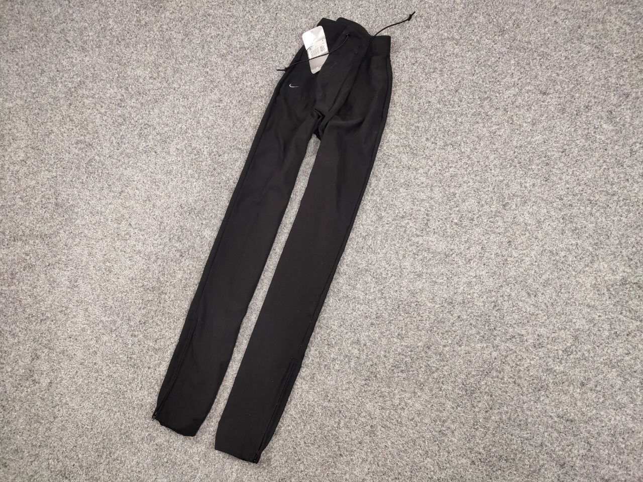 Nike NEW Vintage 90's Nike Black Hype Swoosh Track Jogger Pants Size 29" - 3 Thumbnail