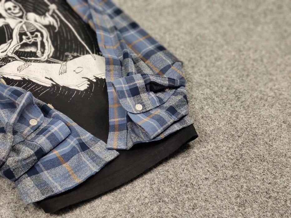 Flannel Vintage Flannel Shirt Travis Scott Style Size US L / EU 52-54 / 3 - 10 Thumbnail