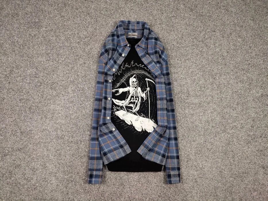 Flannel Vintage Flannel Shirt Travis Scott Style Size US L / EU 52-54 / 3 - 1 Thumbnail