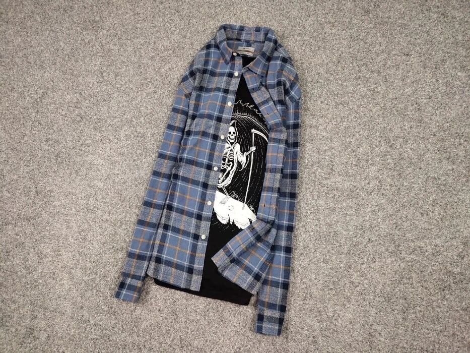 Flannel Vintage Flannel Shirt Travis Scott Style Size US L / EU 52-54 / 3 - 7 Thumbnail