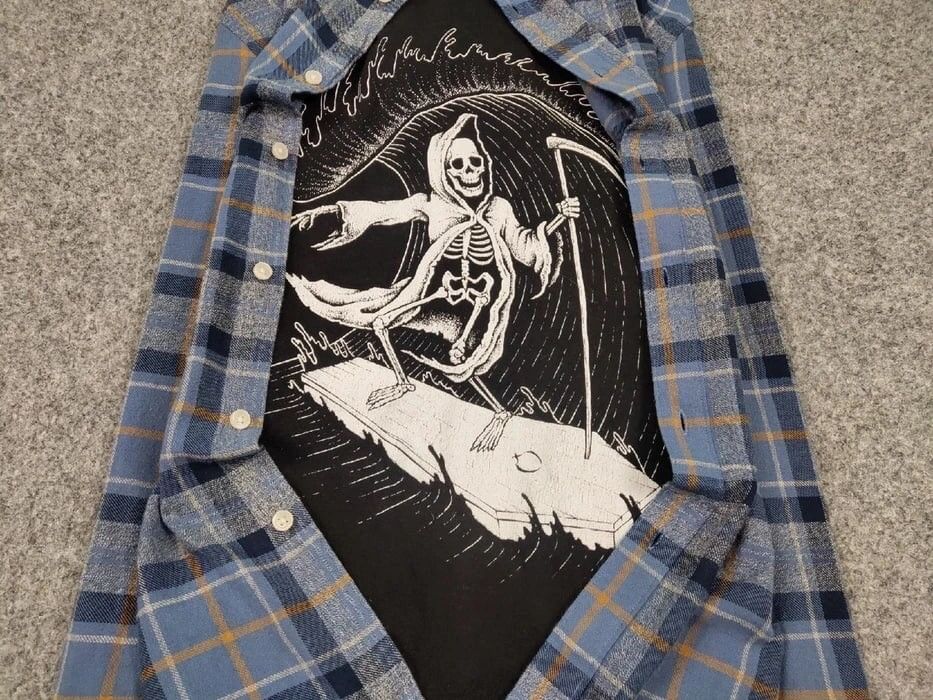 Flannel Vintage Flannel Shirt Travis Scott Style Size US L / EU 52-54 / 3 - 6 Thumbnail