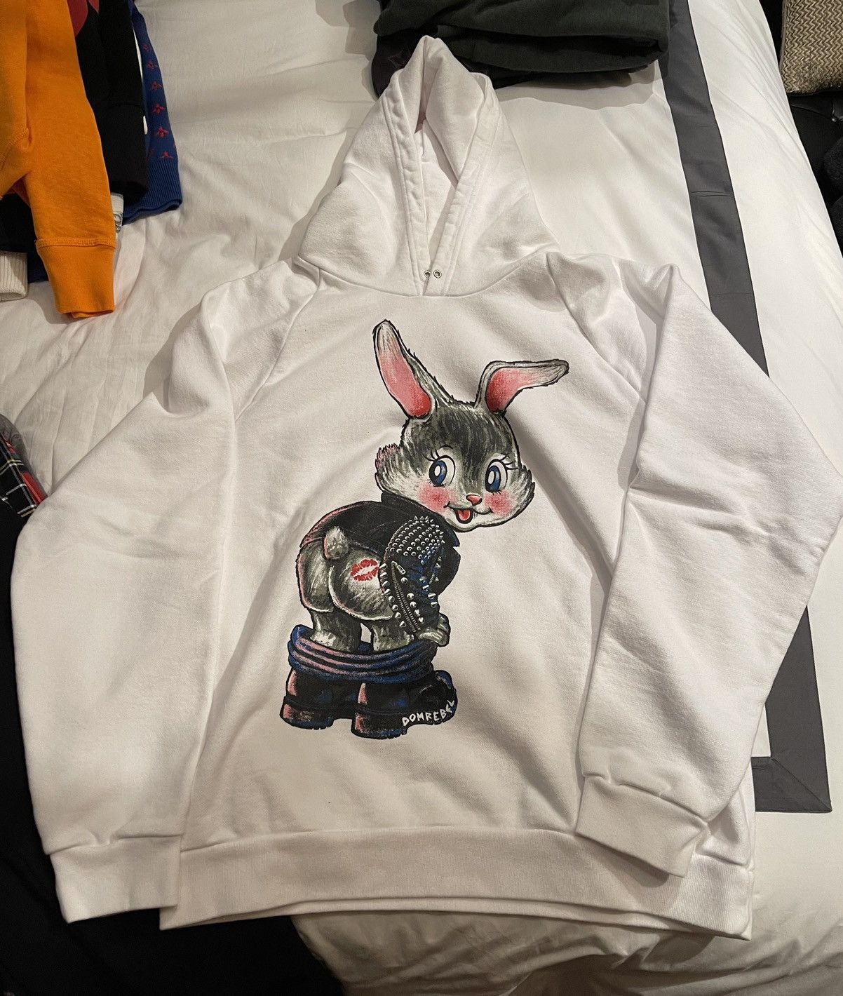 DOMREBEL Dom Rebel Rabbit white hoodie Size US L / EU 52-54 / 3 - 1 Thumbnail
