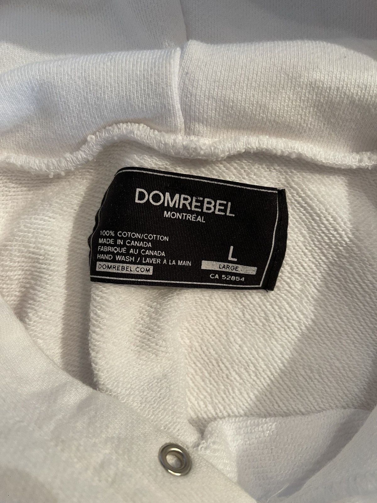 DOMREBEL Dom Rebel Rabbit white hoodie Size US L / EU 52-54 / 3 - 4 Thumbnail