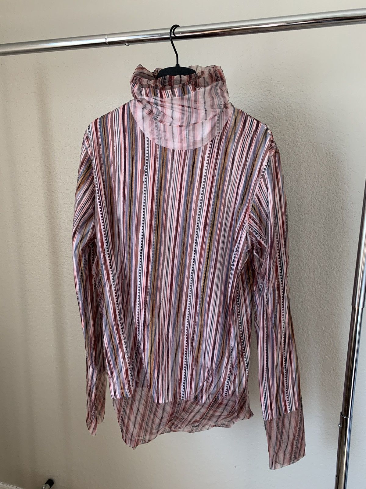Y/Project Y/Project Double Layered Pink Print Long Sleeve Shirt Size US M / EU 48-50 / 2 - 3 Thumbnail