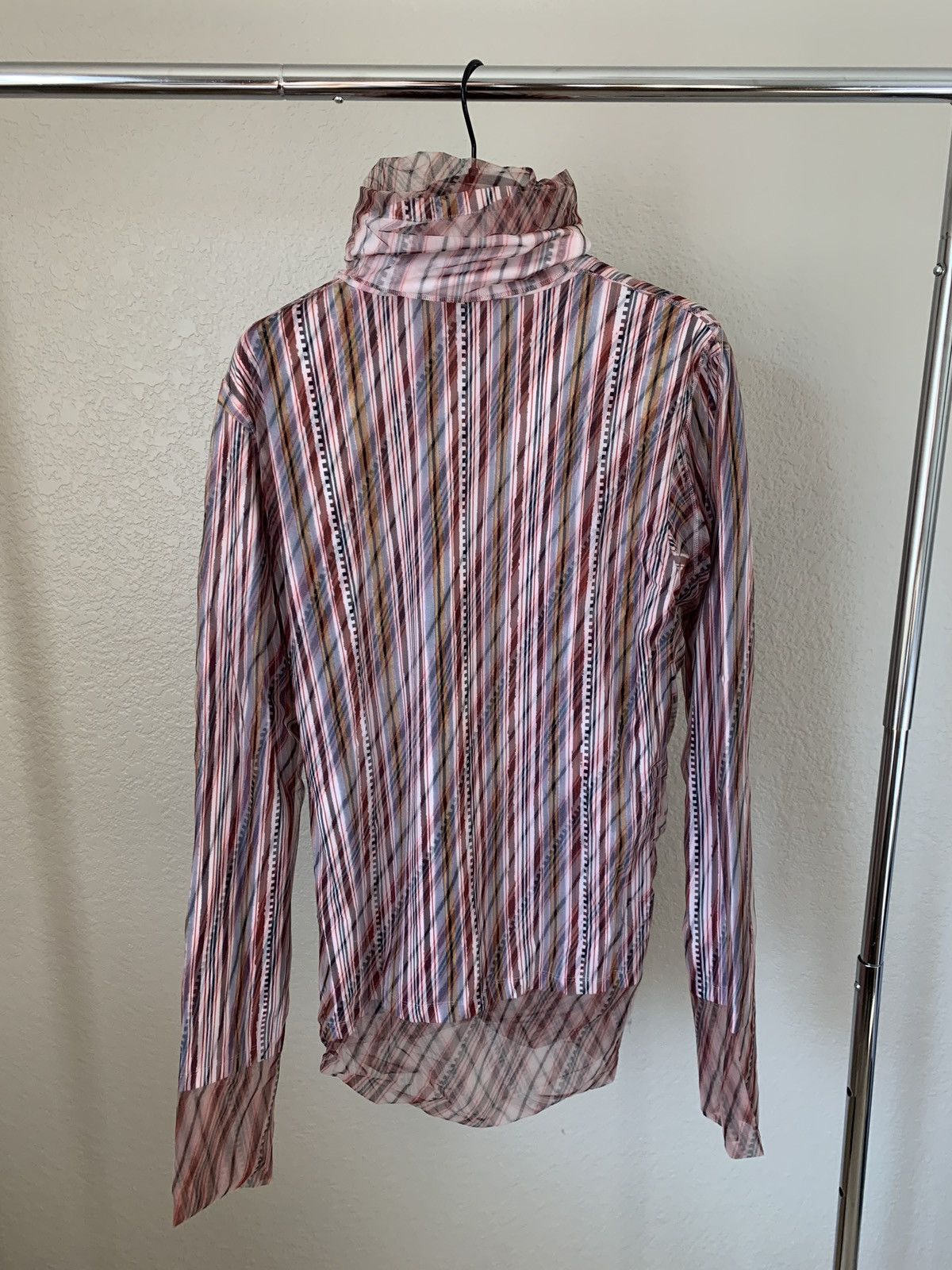 Y/Project Y/Project Double Layered Pink Print Long Sleeve Shirt Size US M / EU 48-50 / 2 - 6 Thumbnail