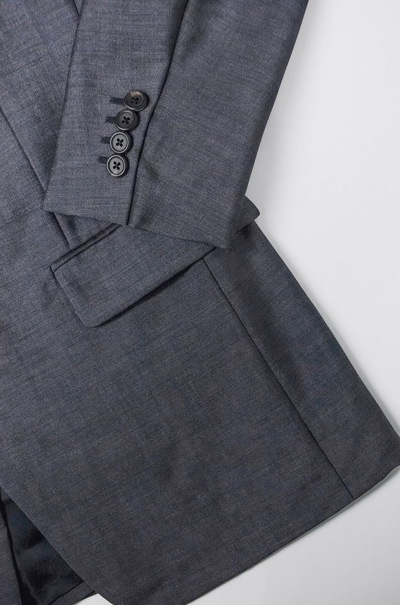 Prada × Vintage PRADA Milano Wool Gray Blazer Size 48R - 4 Thumbnail
