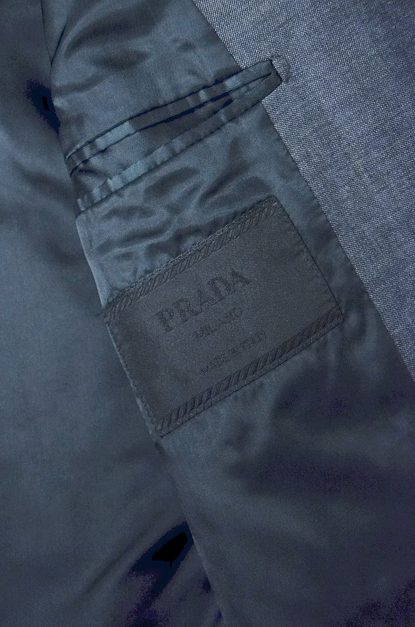 Prada × Vintage PRADA Milano Wool Gray Blazer Size 48R - 6 Thumbnail