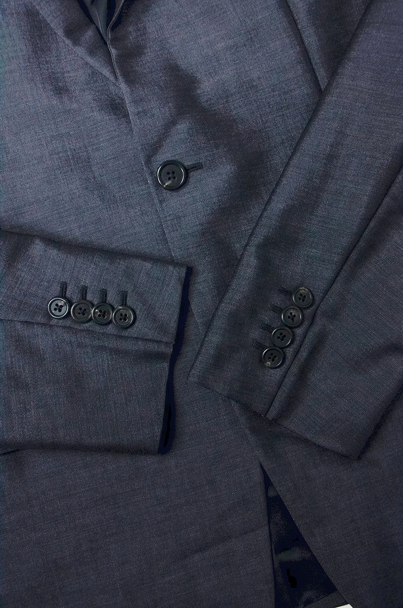 Prada × Vintage PRADA Milano Wool Gray Blazer Size 48R - 3 Thumbnail