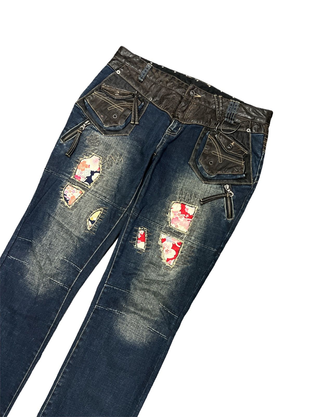 Other SICK‼️PPFM PATCH WORK DISTRESSED DENIM PANT Size 30" / US 8 / IT 44 - 5 Thumbnail
