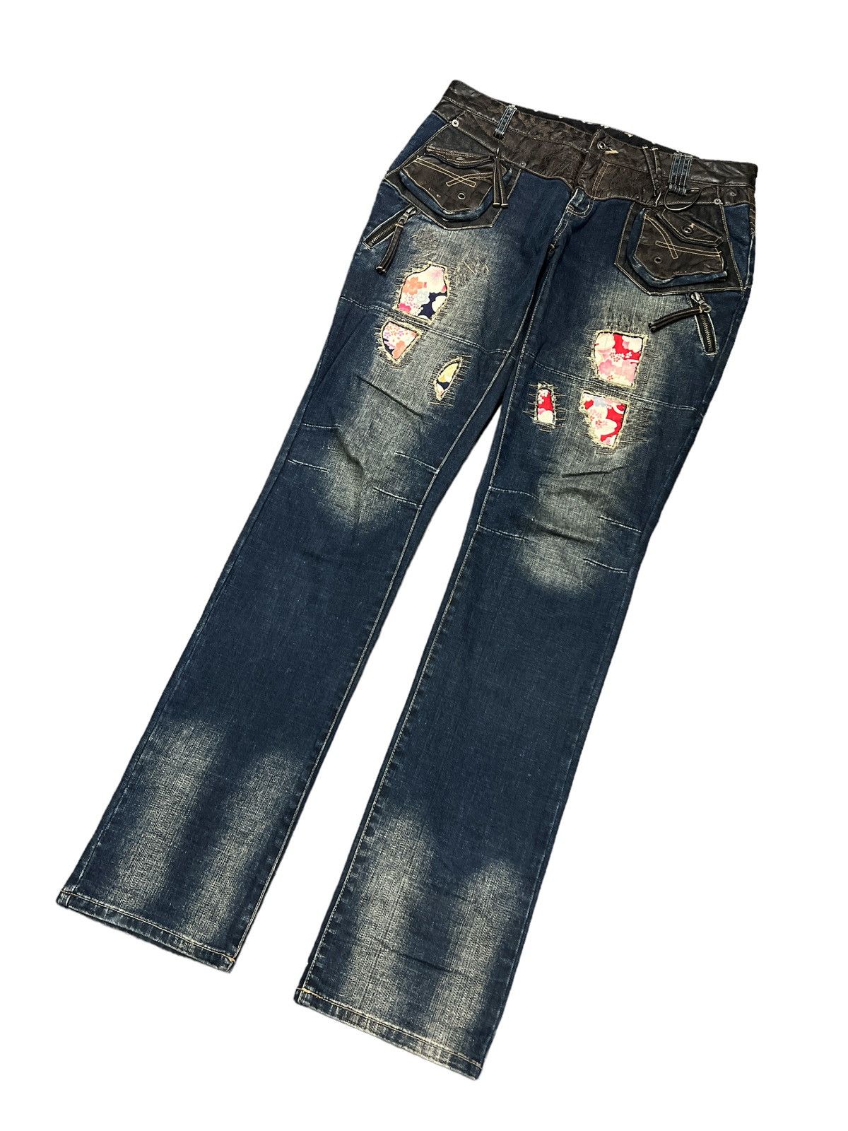Other SICK‼️PPFM PATCH WORK DISTRESSED DENIM PANT Size 30" / US 8 / IT 44 - 4 Thumbnail