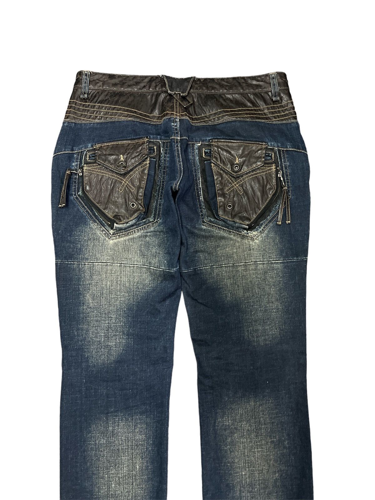 Other SICK‼️PPFM PATCH WORK DISTRESSED DENIM PANT Size 30" / US 8 / IT 44 - 8 Thumbnail