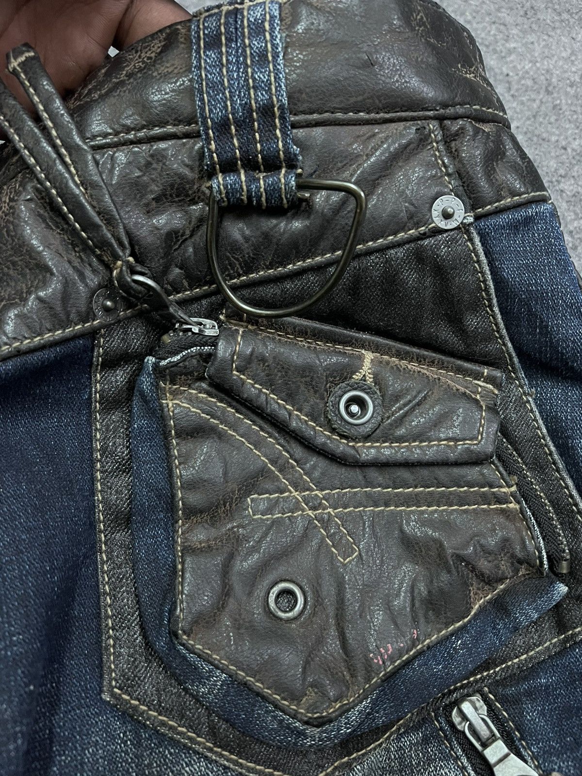 Other SICK‼️PPFM PATCH WORK DISTRESSED DENIM PANT Size 30" / US 8 / IT 44 - 10 Thumbnail