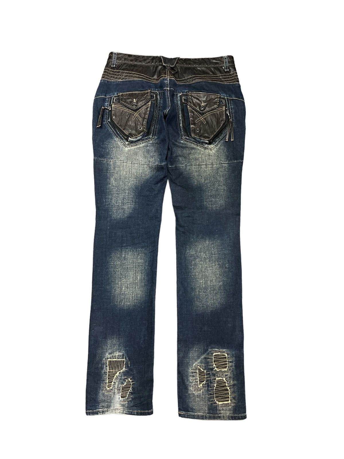 Other SICK‼️PPFM PATCH WORK DISTRESSED DENIM PANT Size 30" / US 8 / IT 44 - 7 Thumbnail