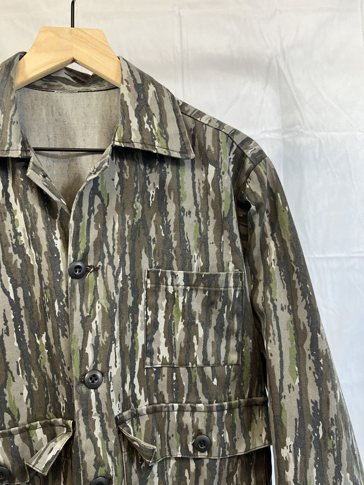 Vintage Vintage REAL TREE Camo Print Light Jacket Military Overshirt Size US L / EU 52-54 / 3 - 3 Thumbnail