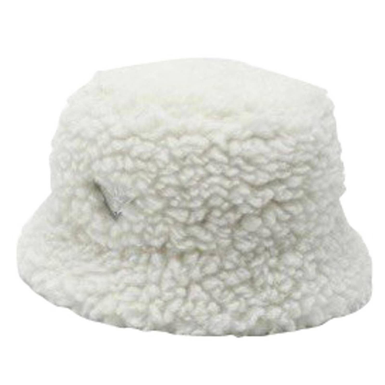 logo wool blend shearling bucket hat Medium display picture 3
