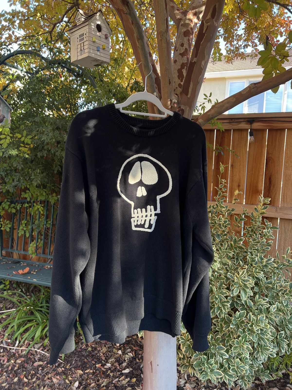 Streetwear × Stussy Stussy Skull Sweater (Holiday FW 22') | Grailed