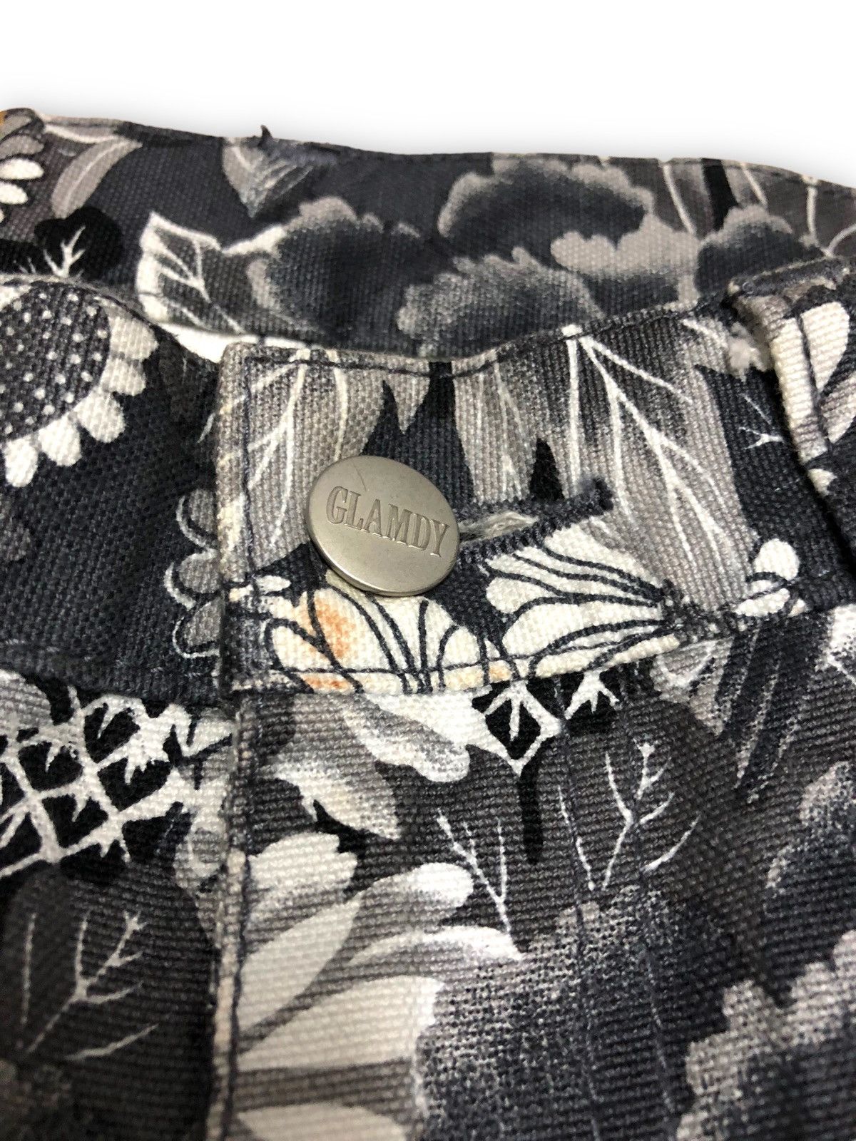 Japanese Brand Glamy Floral Design Denim Jeans Size US 30 / EU 46 - 5 Thumbnail