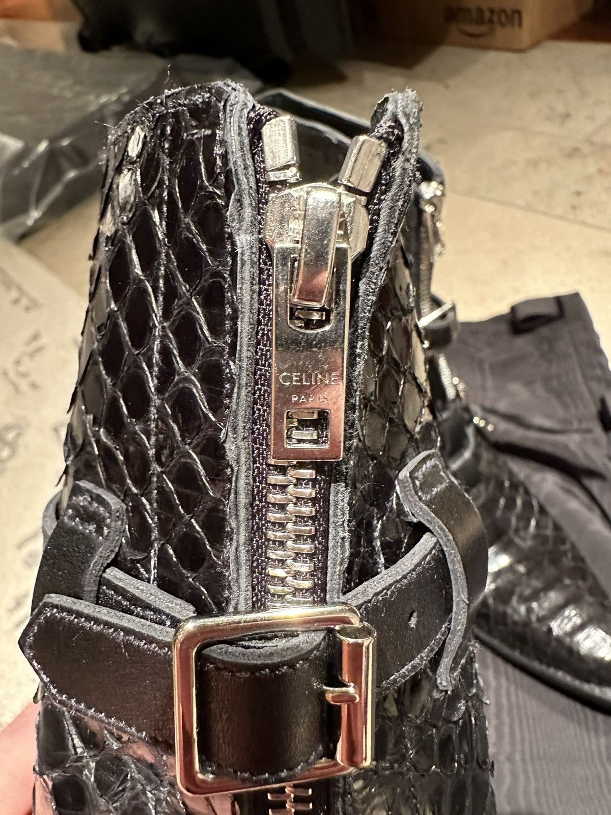 Celine SS19 Grail 😍 Celine python leather Berlin boots Size US 9 / IT 39 - 15 Thumbnail