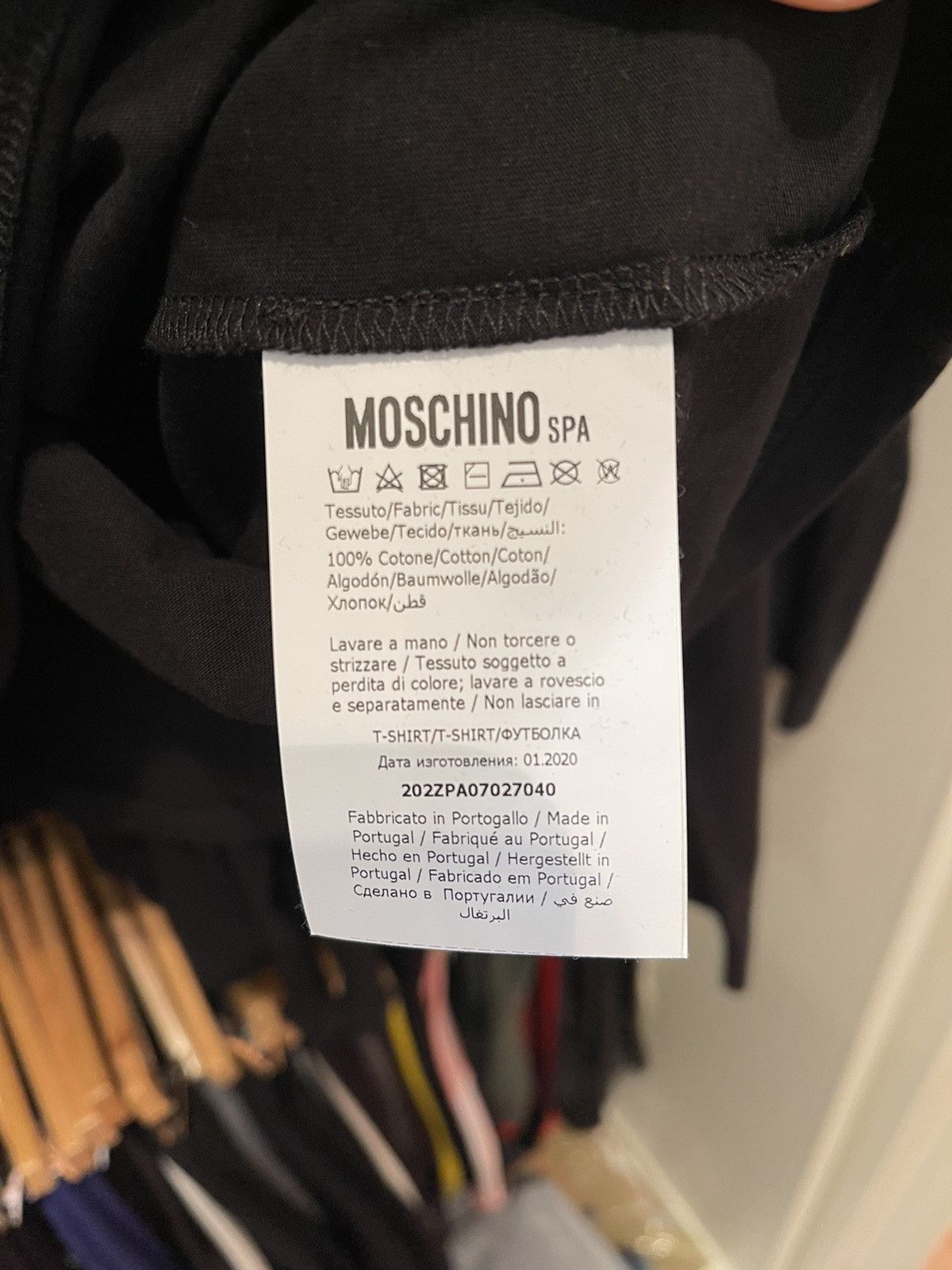 Moschino Moschino black graphic T-shirt Size US L / EU 52-54 / 3 - 4 Thumbnail