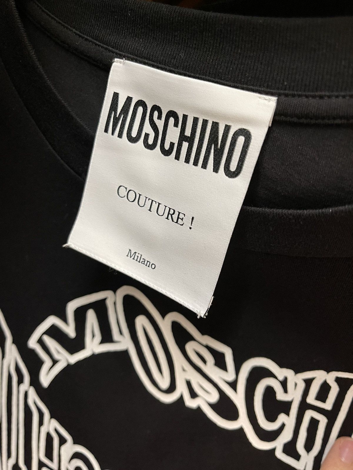 Moschino Moschino black graphic T-shirt Size US L / EU 52-54 / 3 - 3 Thumbnail