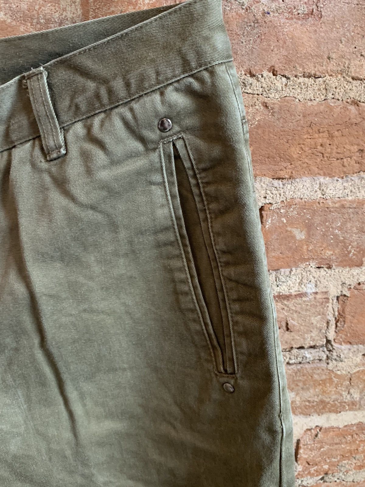Bottega Veneta Bottega Veneta Green Twill Jogger Pant Size US 31 - 11 Thumbnail