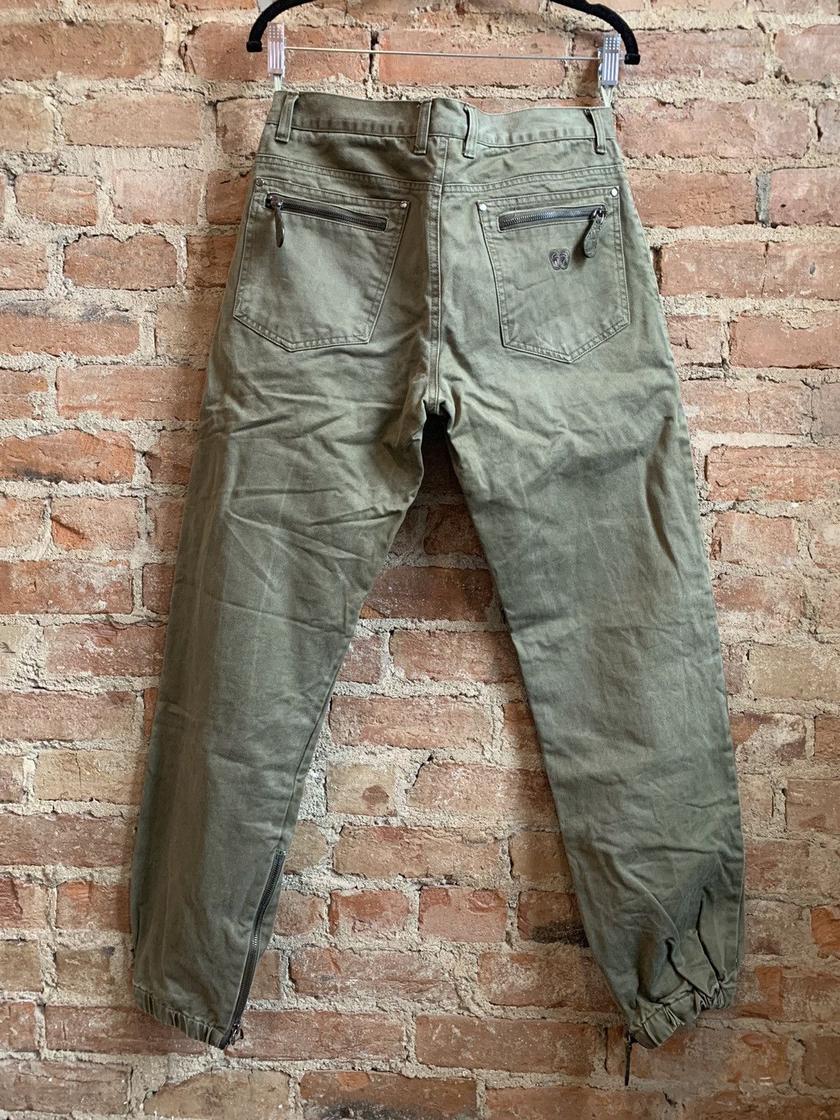 Bottega Veneta Bottega Veneta Green Twill Jogger Pant Size US 31 - 4 Thumbnail