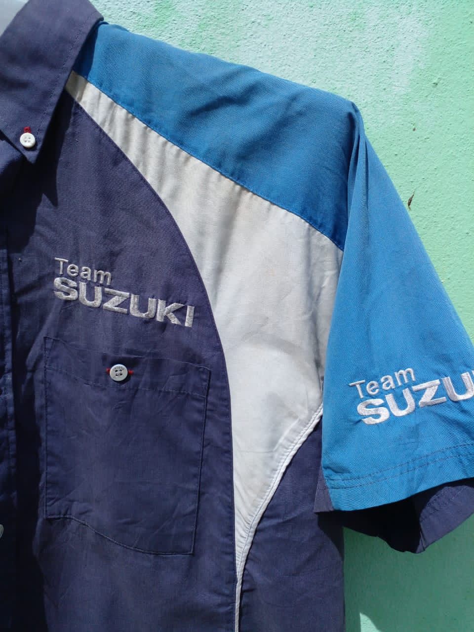 Vintage SHIRT TEAM SUZUKI Size US L / EU 52-54 / 3 - 19 Thumbnail