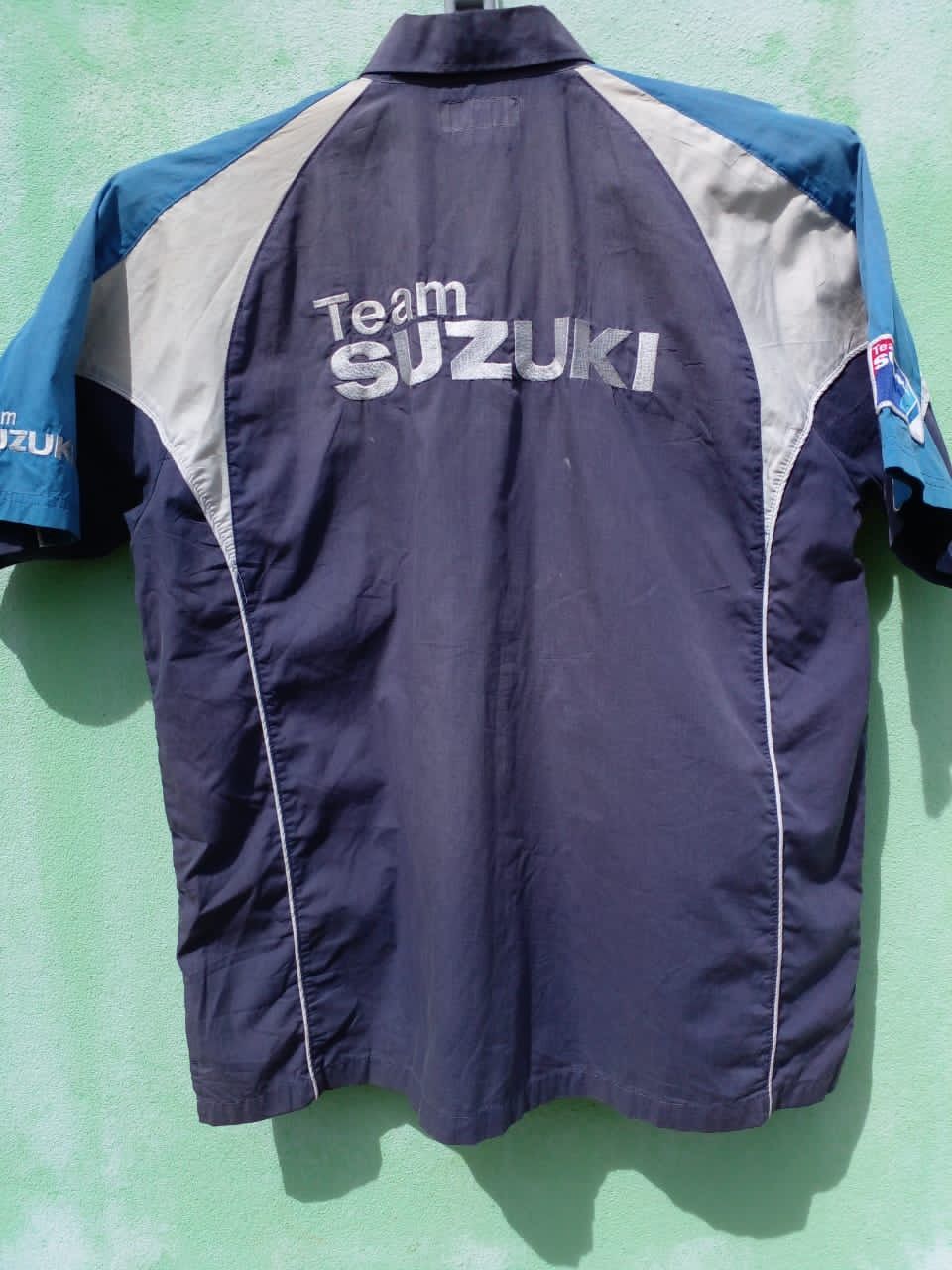 Vintage SHIRT TEAM SUZUKI Size US L / EU 52-54 / 3 - 3 Thumbnail