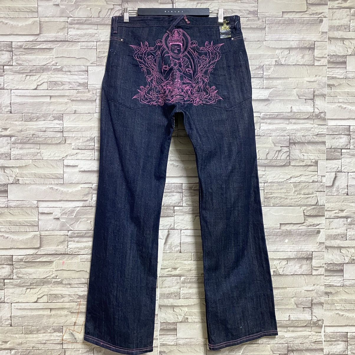 Japanese Brand Japanese Brand MELTDOWN Denim Embroidery Budha Jeans Size US 36 / EU 52 - 9 Thumbnail