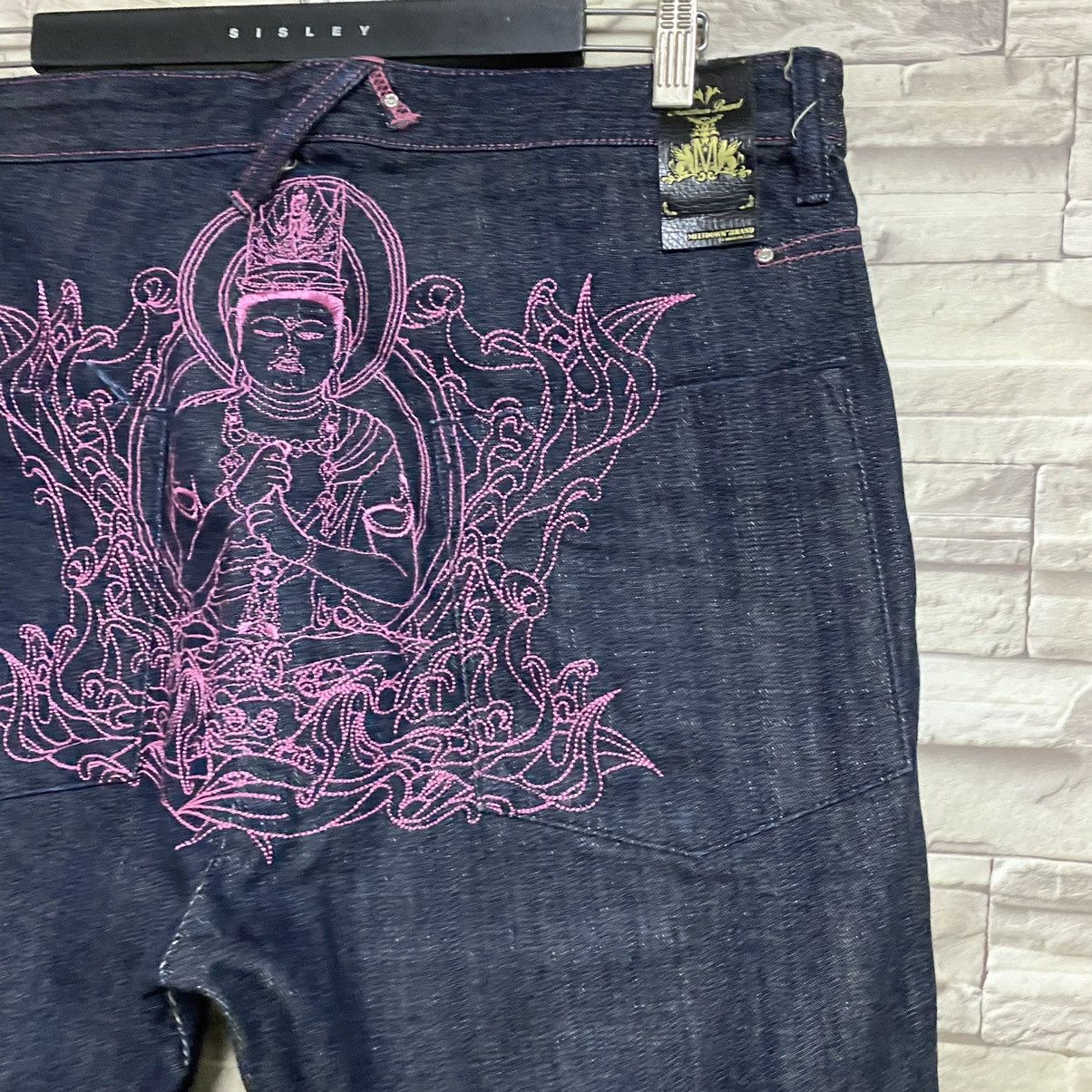 Japanese Brand Japanese Brand MELTDOWN Denim Embroidery Budha Jeans Size US 36 / EU 52 - 13 Thumbnail