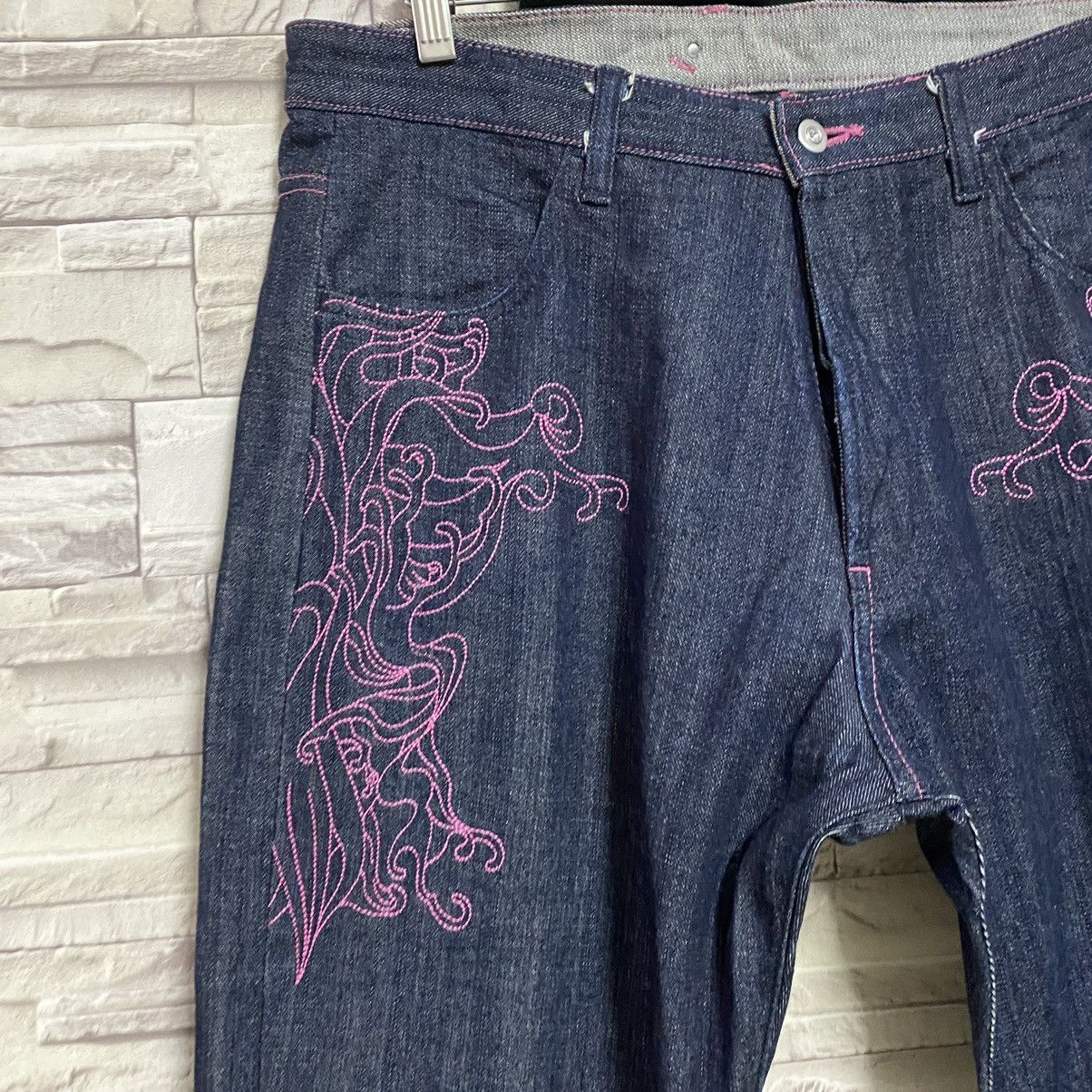 Japanese Brand Japanese Brand MELTDOWN Denim Embroidery Budha Jeans Size US 36 / EU 52 - 7 Thumbnail