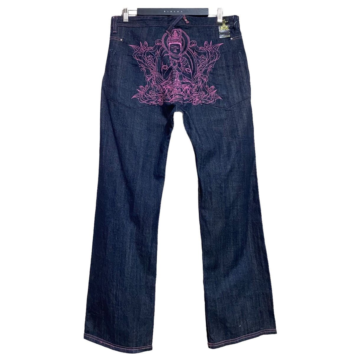 Japanese Brand Japanese Brand MELTDOWN Denim Embroidery Budha Jeans Size US 36 / EU 52 - 2 Thumbnail