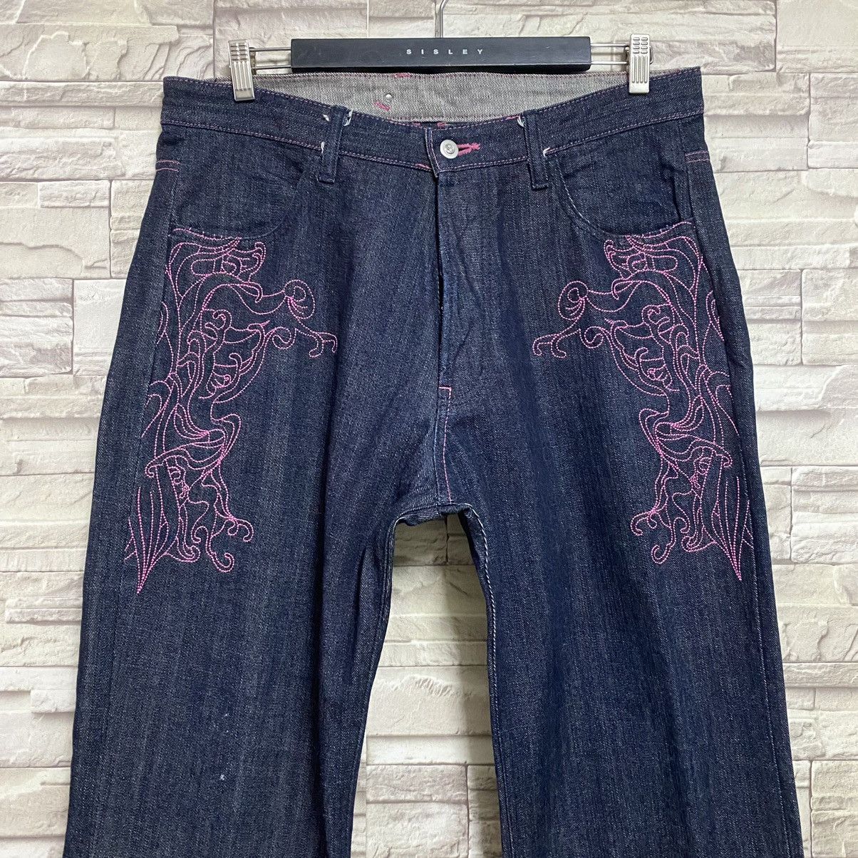Japanese Brand Japanese Brand MELTDOWN Denim Embroidery Budha Jeans Size US 36 / EU 52 - 5 Thumbnail