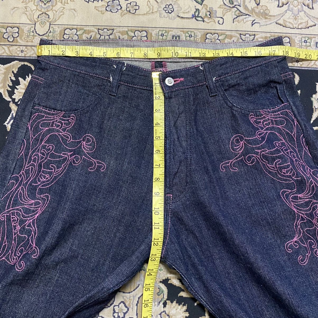 Japanese Brand Japanese Brand MELTDOWN Denim Embroidery Budha Jeans Size US 36 / EU 52 - 21 Thumbnail