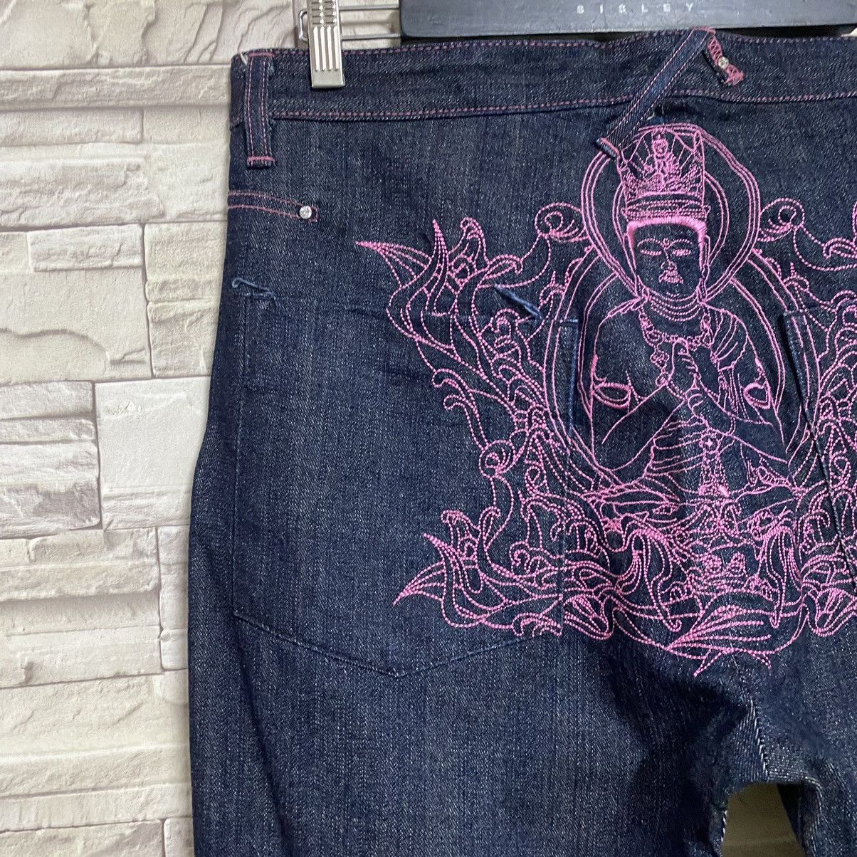 Japanese Brand Japanese Brand MELTDOWN Denim Embroidery Budha Jeans Size US 36 / EU 52 - 12 Thumbnail
