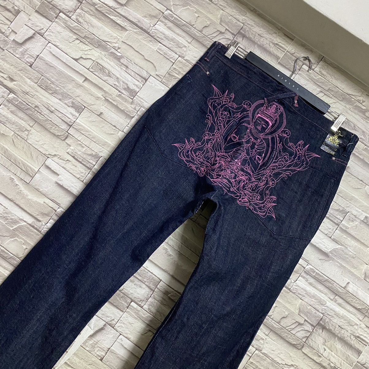 Japanese Brand Japanese Brand MELTDOWN Denim Embroidery Budha Jeans Size US 36 / EU 52 - 14 Thumbnail