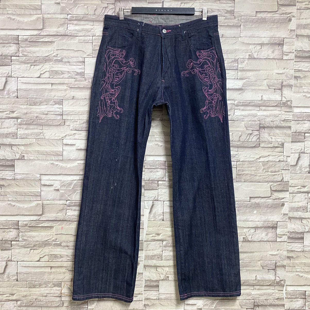 Japanese Brand Japanese Brand MELTDOWN Denim Embroidery Budha Jeans Size US 36 / EU 52 - 4 Thumbnail
