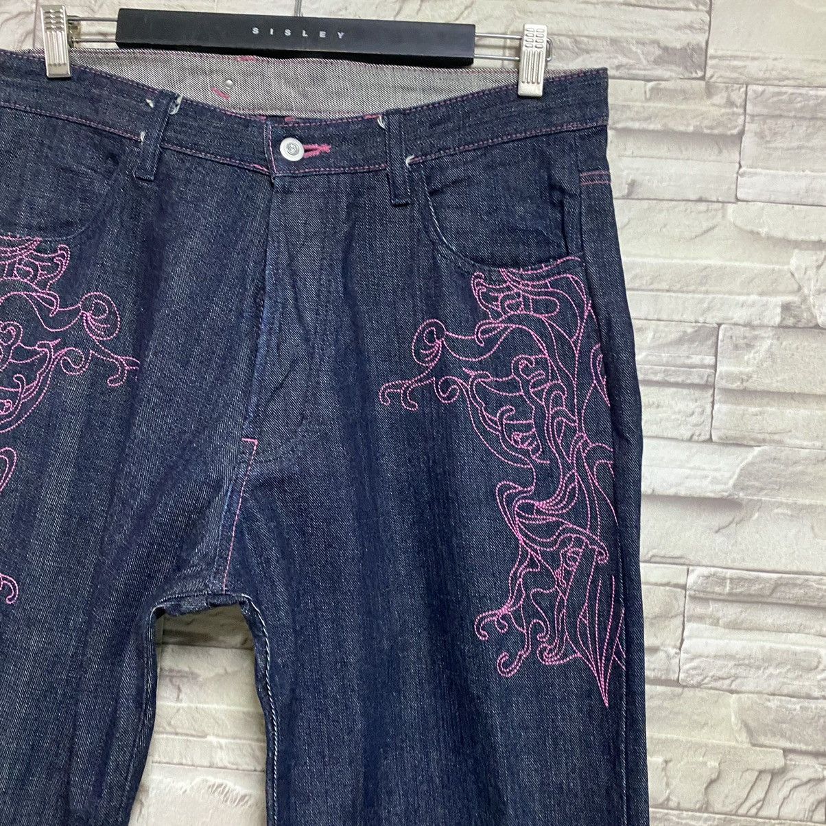 Japanese Brand Japanese Brand MELTDOWN Denim Embroidery Budha Jeans Size US 36 / EU 52 - 8 Thumbnail