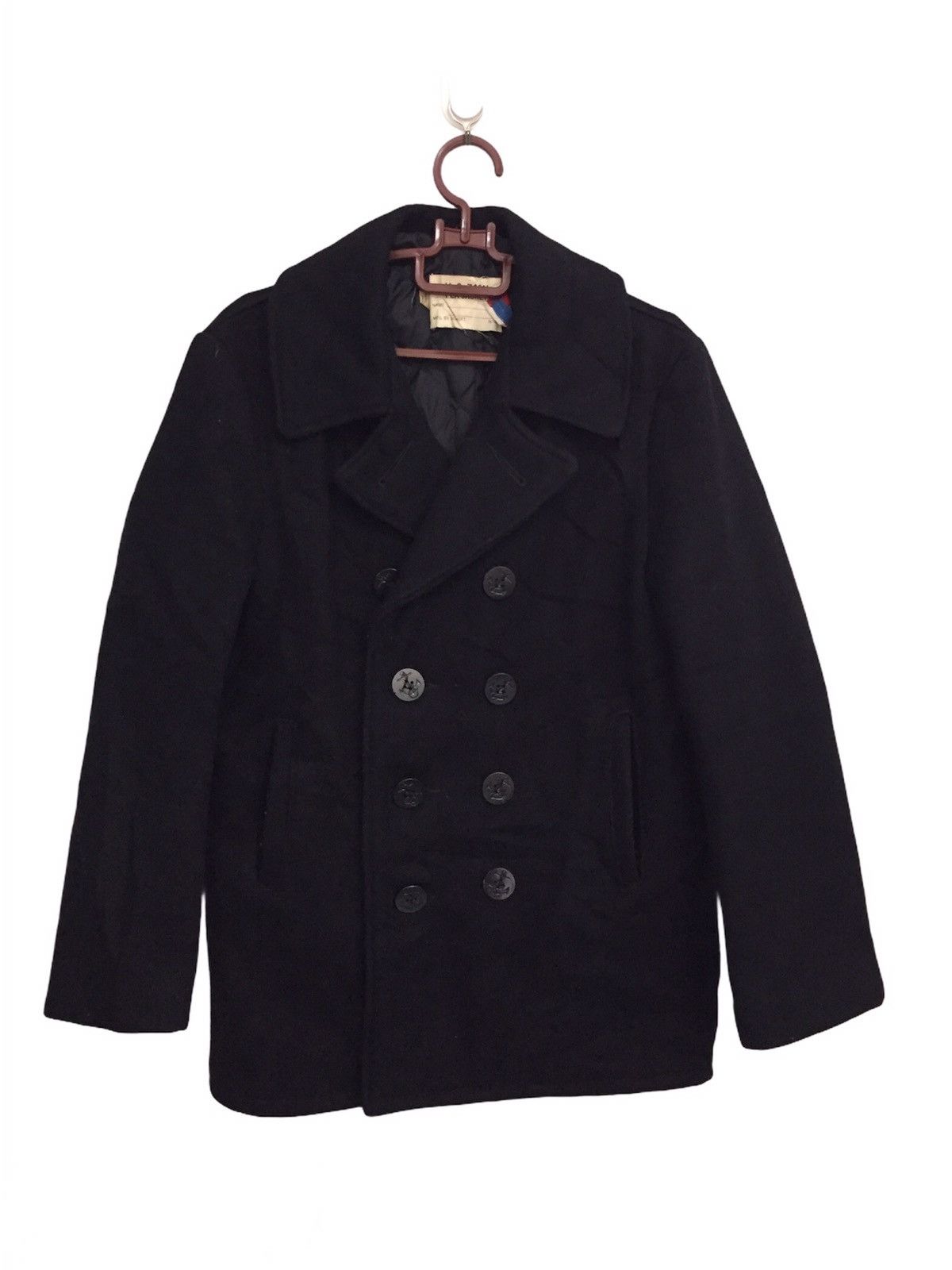 Schott U.S.740N Pea Jacket Double Collar Mfg by Schott Made in Usa Size US M / EU 48-50 / 2 - 1 Thumbnail