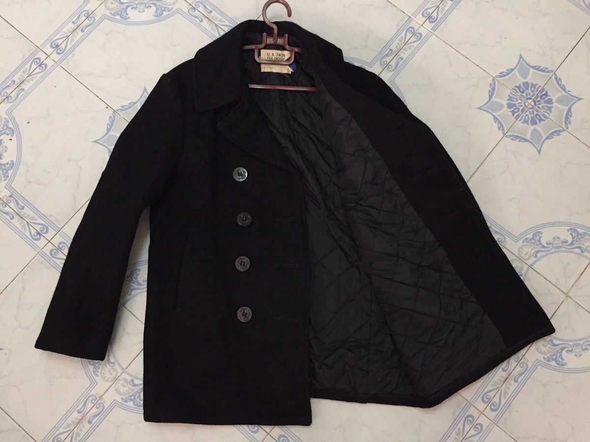 Schott U.S.740N Pea Jacket Double Collar Mfg by Schott Made in Usa Size US M / EU 48-50 / 2 - 14 Thumbnail
