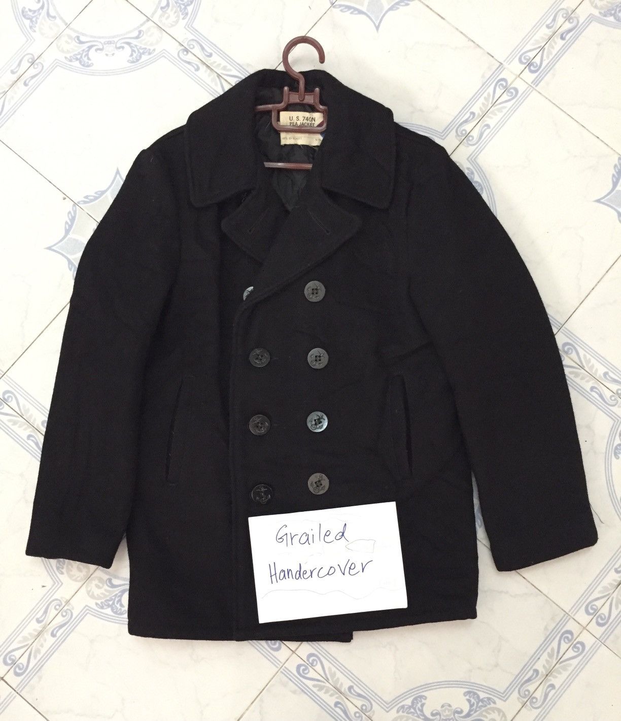 Schott U.S.740N Pea Jacket Double Collar Mfg by Schott Made in Usa Size US M / EU 48-50 / 2 - 11 Thumbnail