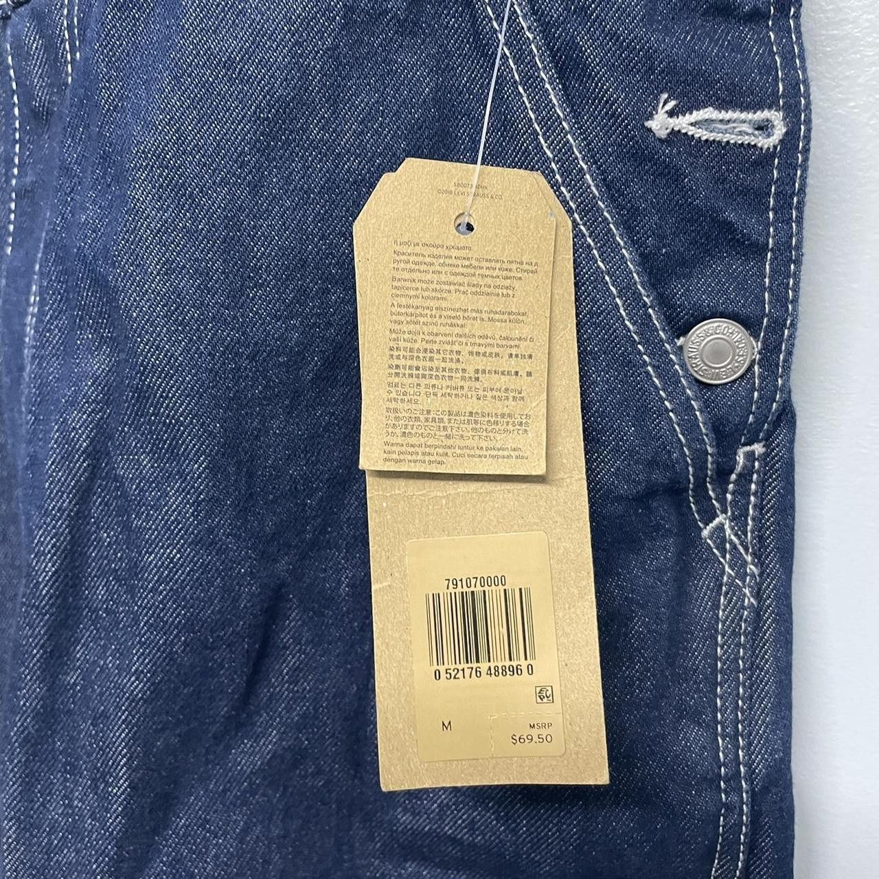 levis contrast stitch overall's