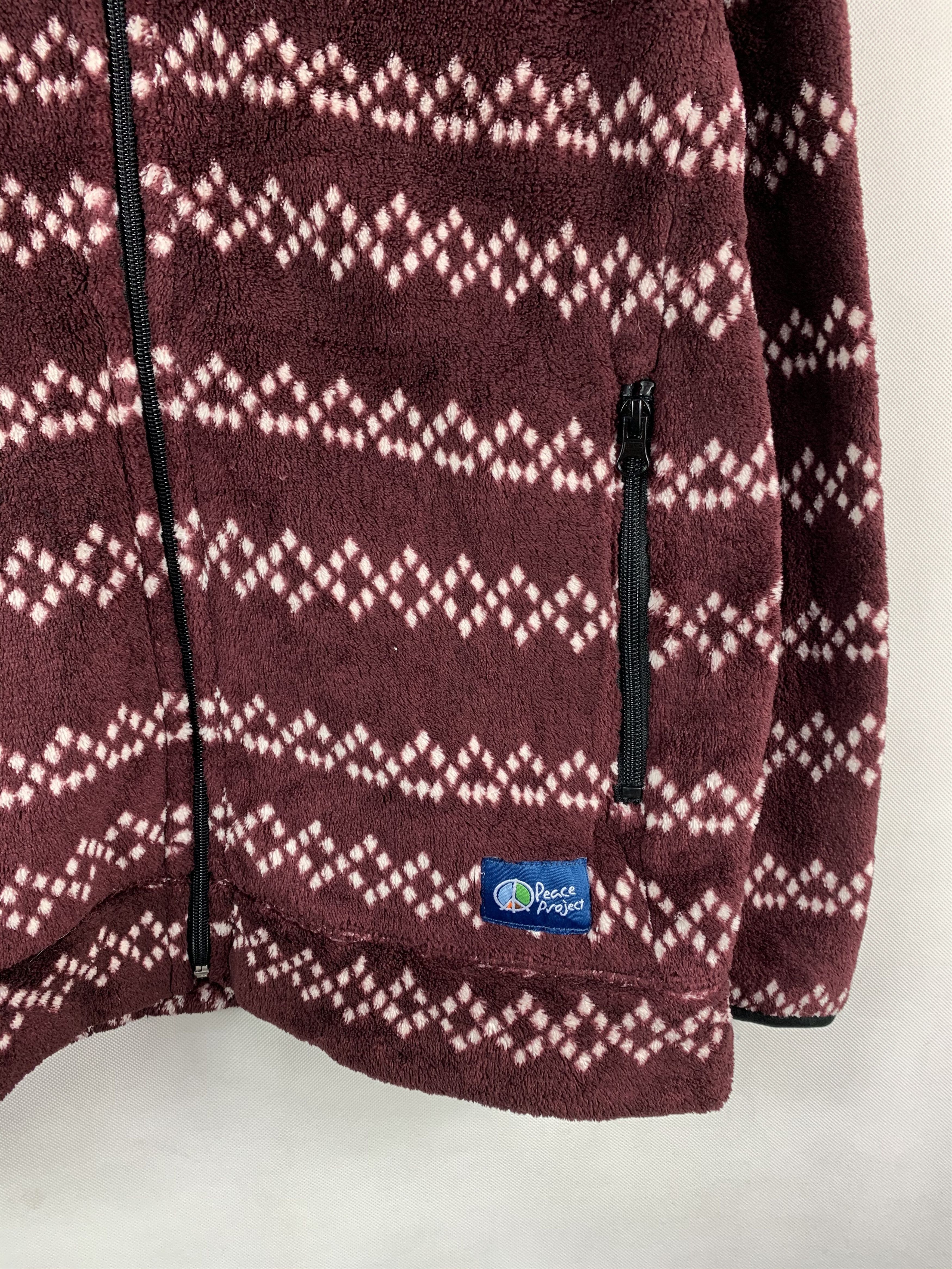 Japanese Brand ❄️Navy Peace Project Printed Fleece Jacket Size US M / EU 48-50 / 2 - 4 Thumbnail