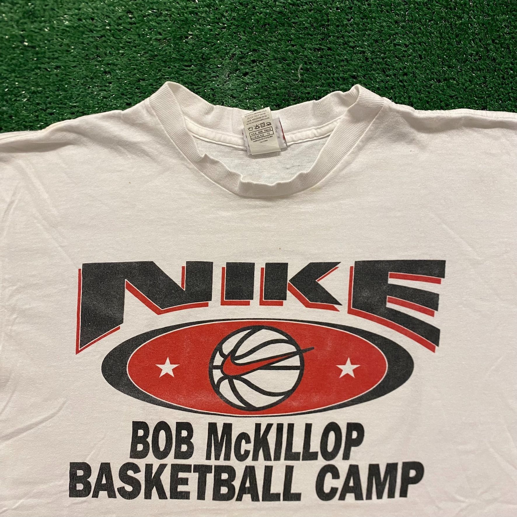 Nike Nike Basketball Camp Vintage 90s T-Shirt Size US L / EU 52-54 / 3 - 2 Thumbnail