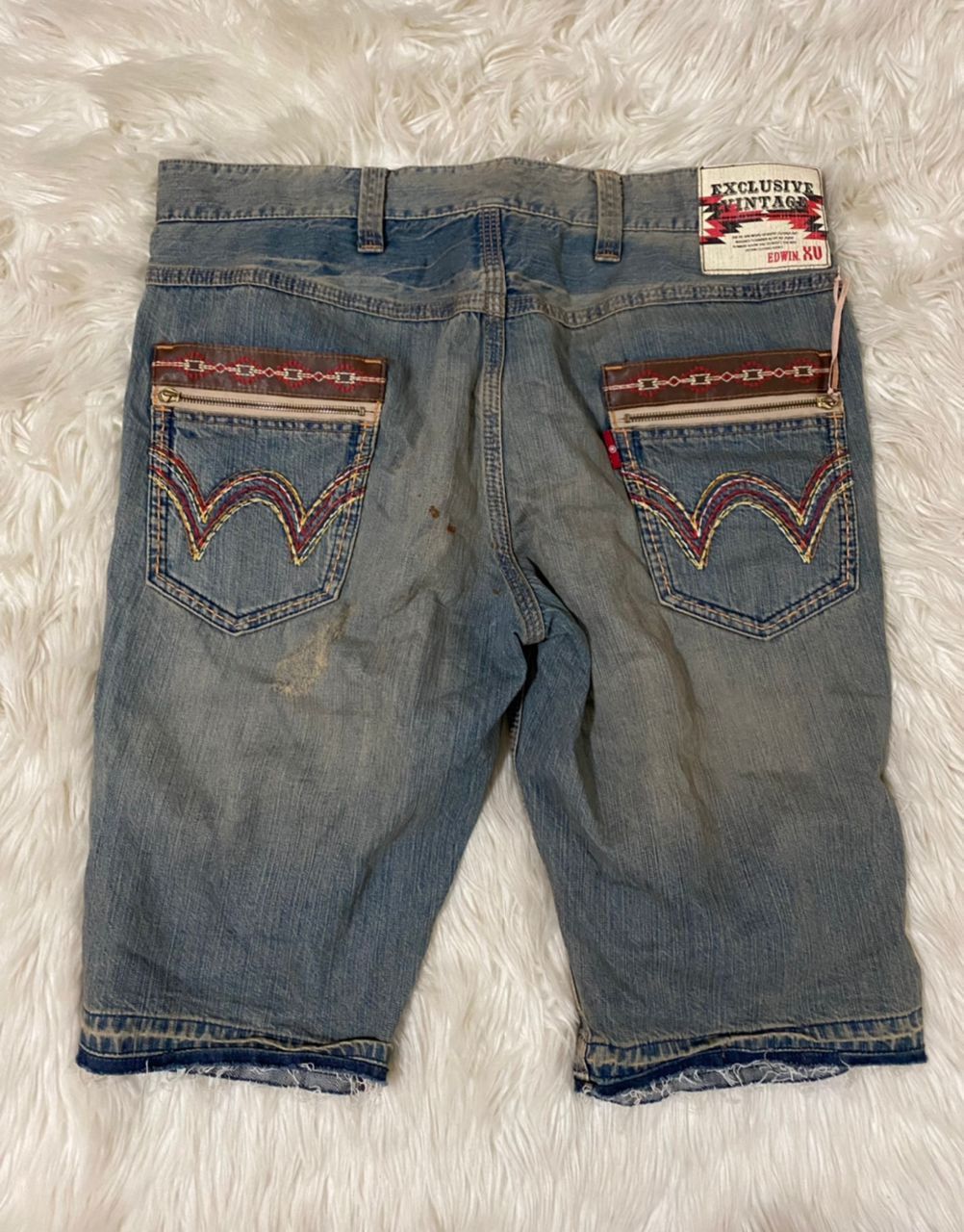 Edwin × Japanese Brand Edwin exclusive vintage zipped pocket distressed denim Size US 40 / EU 56 - 2 Thumbnail