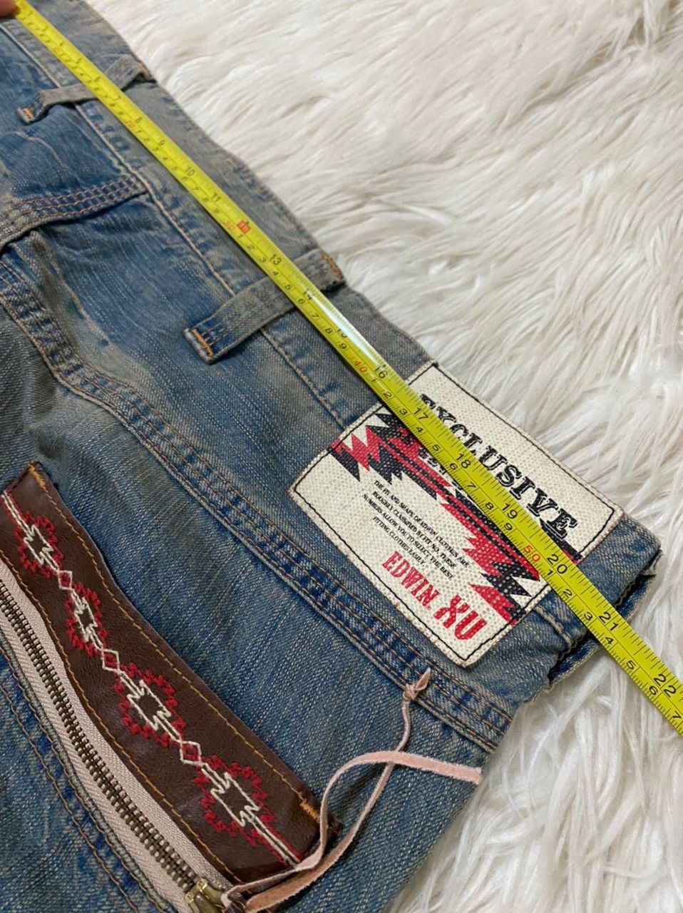 Edwin × Japanese Brand Edwin exclusive vintage zipped pocket distressed denim Size US 40 / EU 56 - 9 Thumbnail