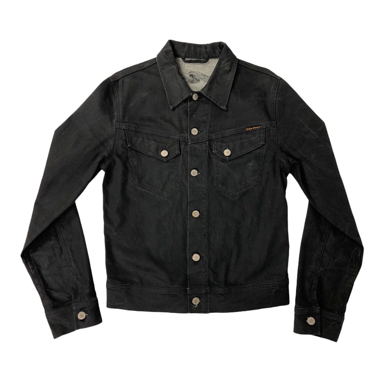 Nudie conny dry black coated jacket store