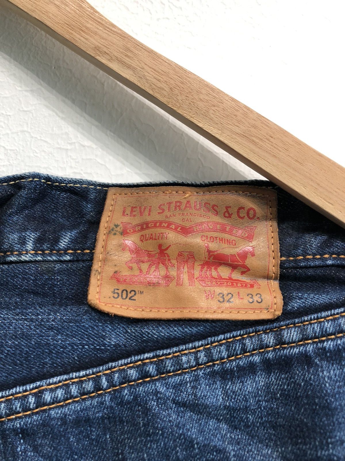 Levi's Vintage Levis 502 Distressed Denim Jeans Size US 32 / EU 48 - 7 Thumbnail