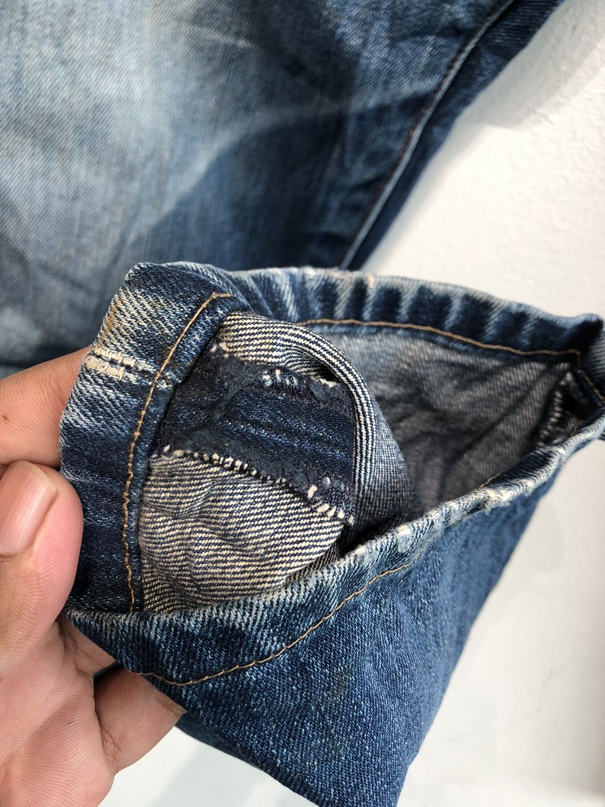 Levi's Vintage Levis 502 Distressed Denim Jeans Size US 32 / EU 48 - 5 Thumbnail