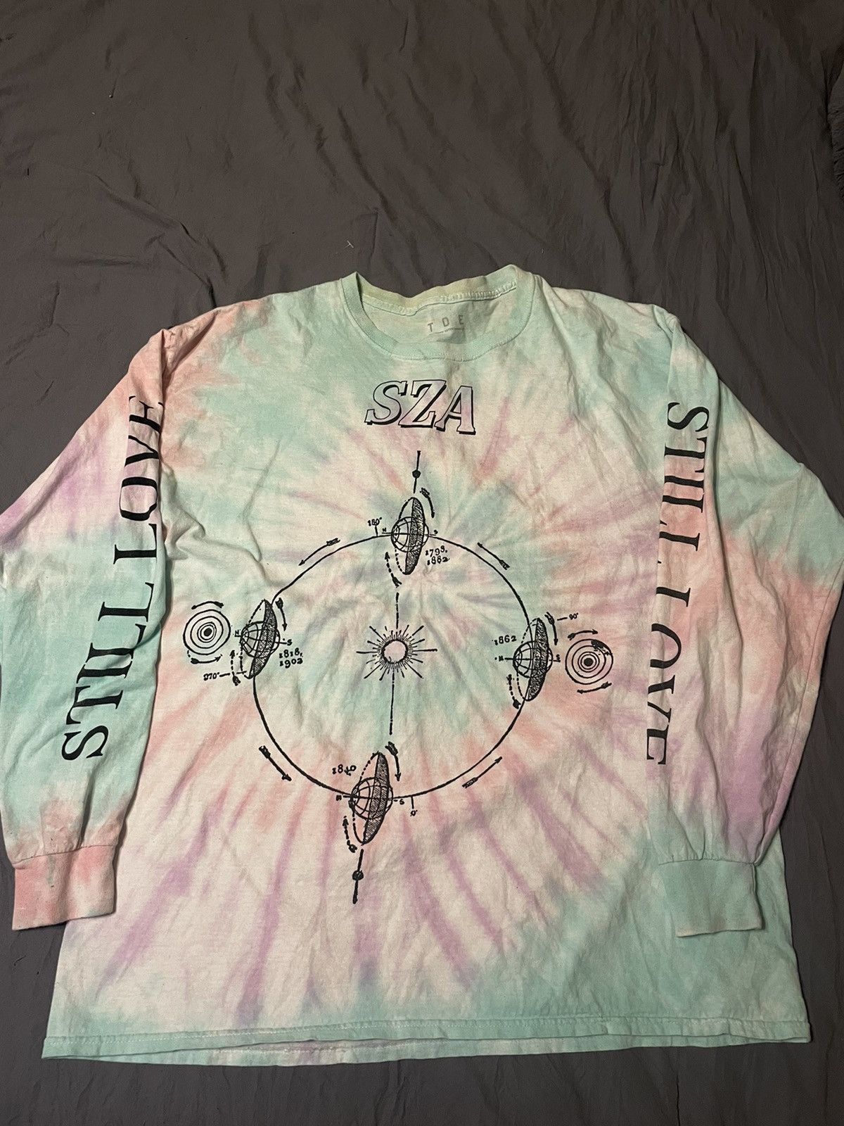 Top Dawg Entertainment SZA CTRL Still love tie dye globe galaxy tour 